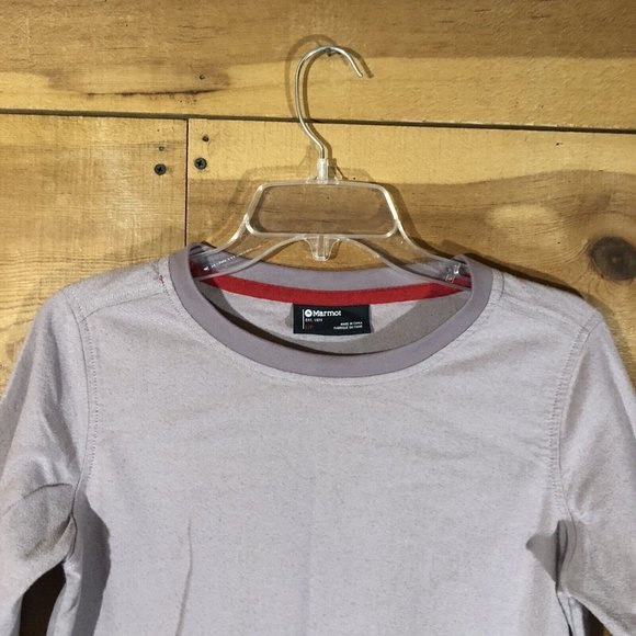 Marmot Oversize Crewneck Pullover Front Pockets Sweater Womens Size Small Mauve - Picture 2 of 11